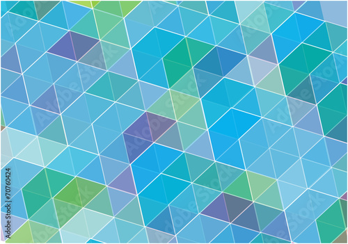 Obraz na plátně blue vector cubes background