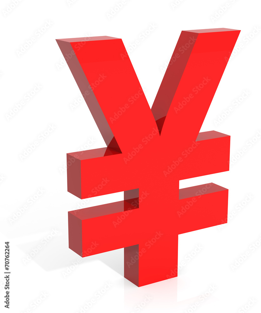 Obraz premium Yen Currency Symbol
