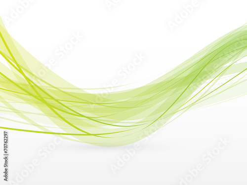 Abstract background, green waves