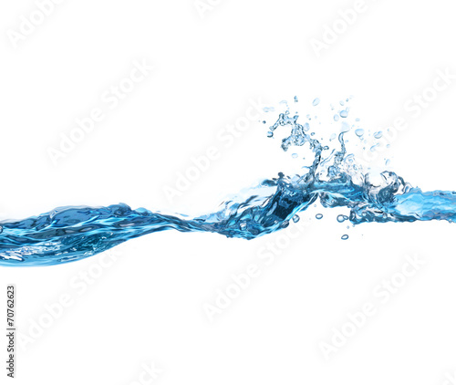 Water Wave on white background