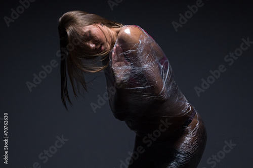 Photo of wraped girl photo