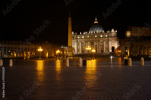 Vatican city at night