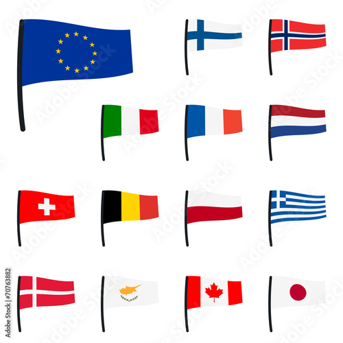 collection of flags