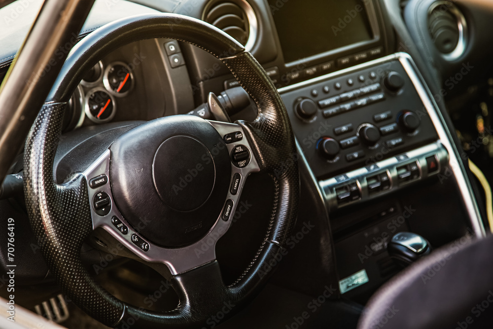 Fototapeta premium Interior of the sports car