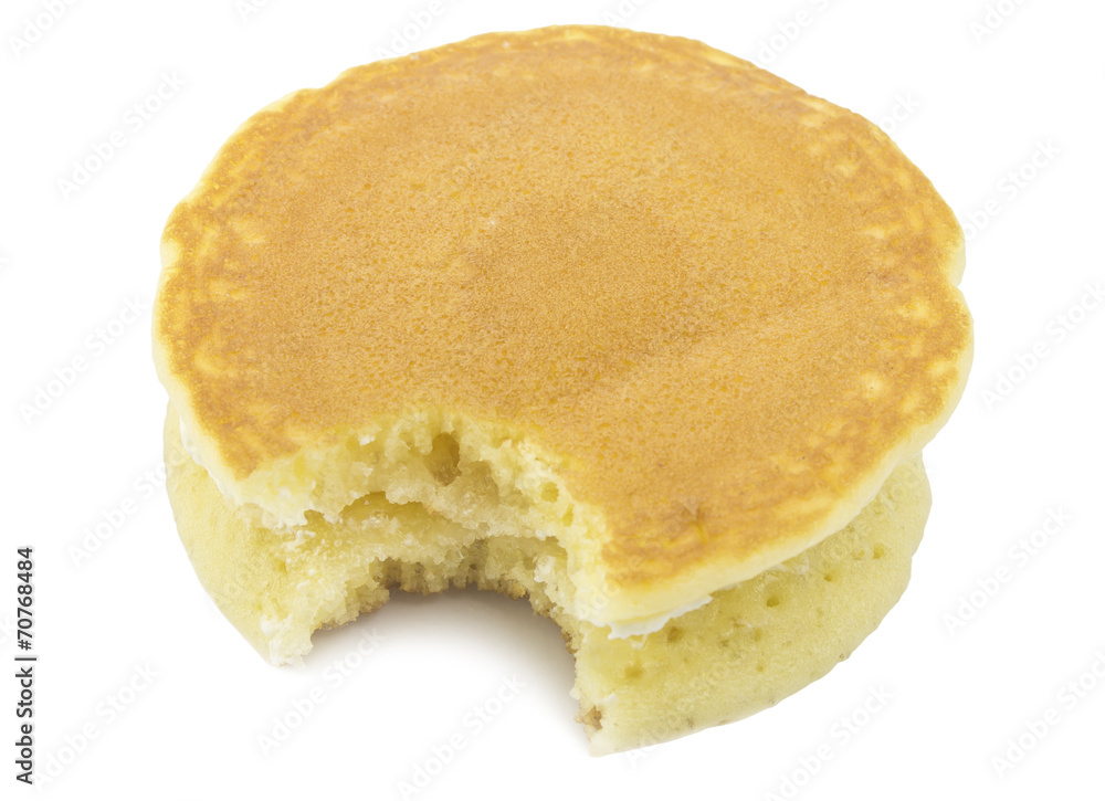 Pancake with a Bite Eaten Pancake with a Bite Eaten