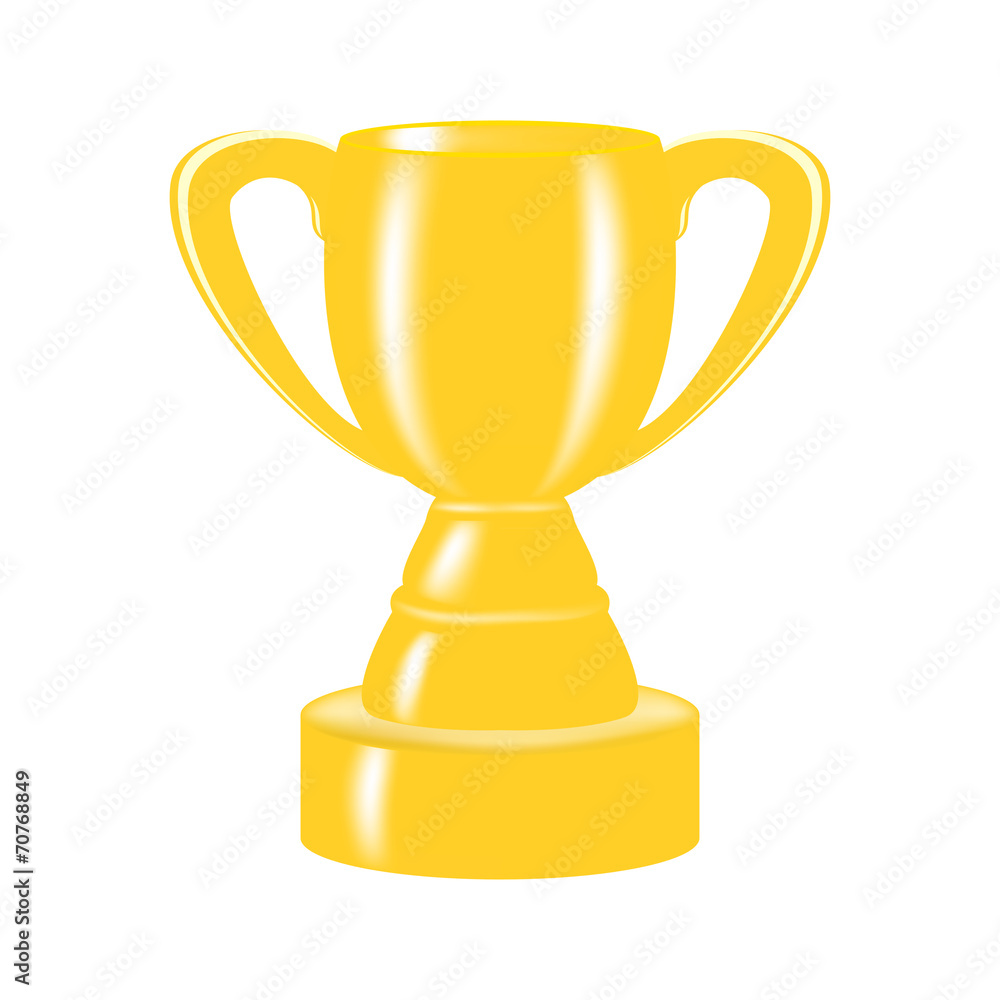Cup champion on a white background isolated Cup champion on a white background isolated
