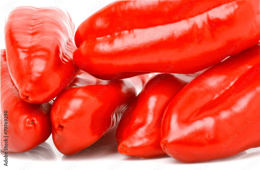 Fresh red bell peppers Fresh red bell peppers