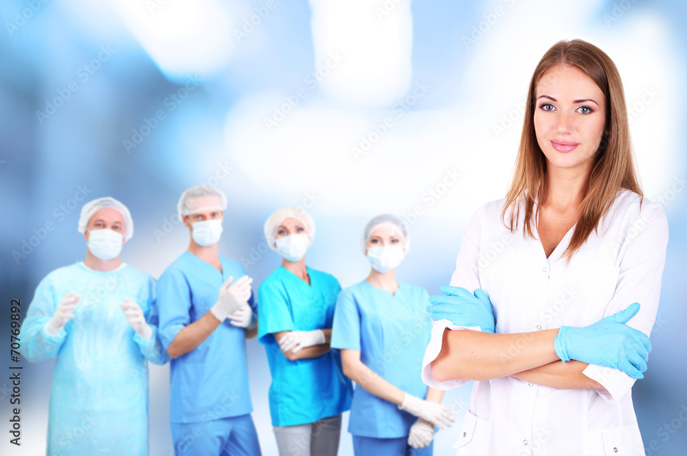 Medical workers in hospital Medical workers in hospital