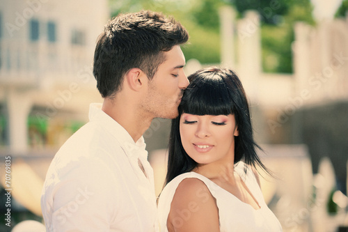 Beautiful young romantic co...