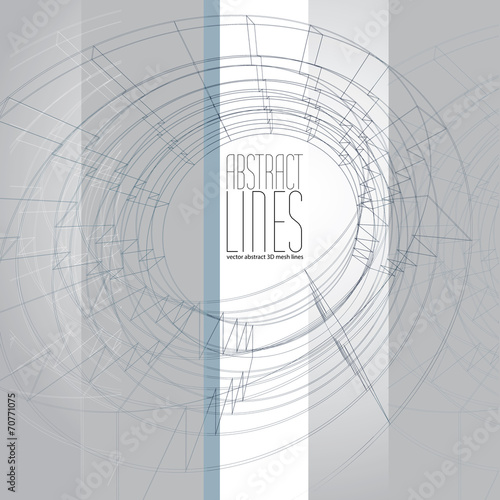 Vector abstract lines, communication and digital technology abst