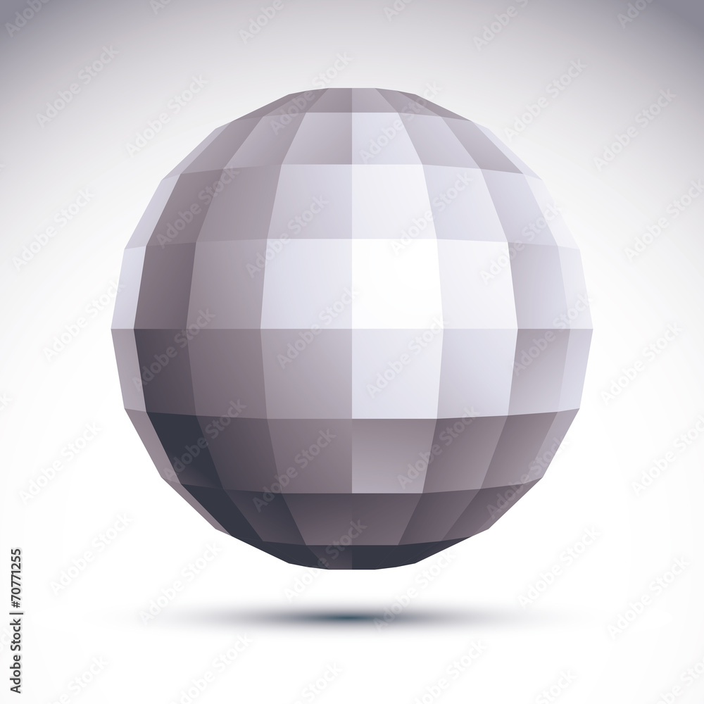 Abstract geometric 3D object, vector illustration, clear eps 8. Abstract geometric 3D object, vector illustration, clear eps 8.