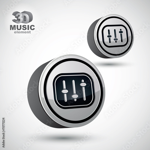 Studio sound equipment icon...