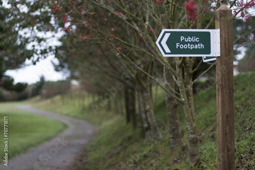 Fototapeta Public Footpath