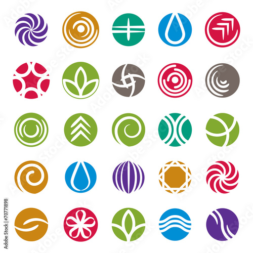 Abstract icon set, vector s...