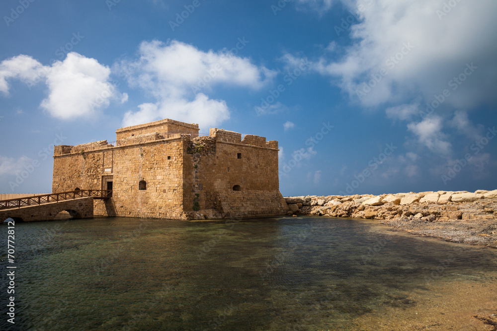 Late afternoon view of the Paphos Castle (Paphos, Cyprus)