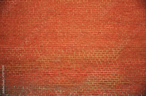 old orange brick block wall texture background
