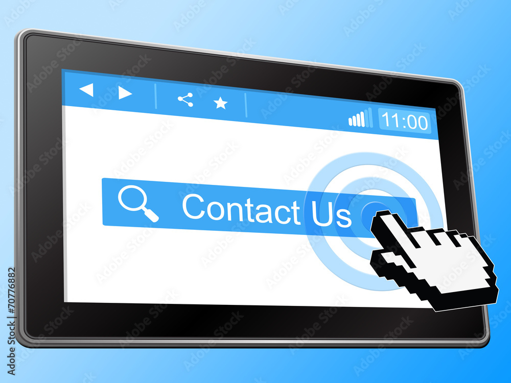 Contact Us Means Send Message And Communicate Contact Us Means Send Message And Communicate