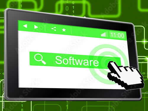 Online Software Means World Wide Web And Website