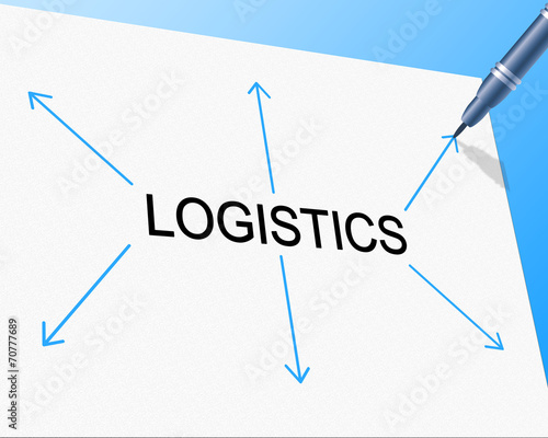 Logistics Distribution Shows Supply Chain And Delivery