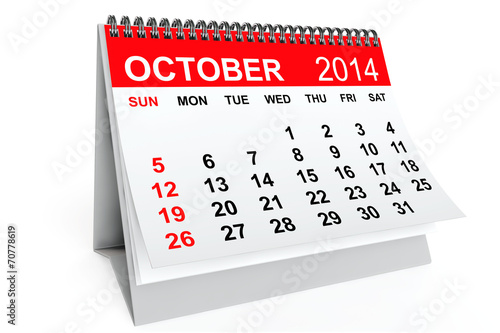 Calendar October 2014