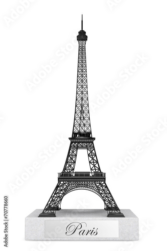 Fototapeta Naklejka Na Ścianę i Meble -  3d Eiffel tower statue