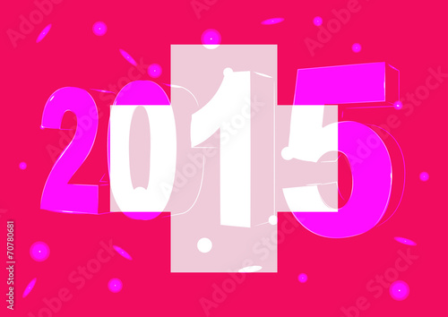 Новый 2015 год на фоне флага Швейцарии
