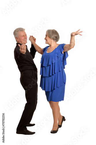 old couple dancing