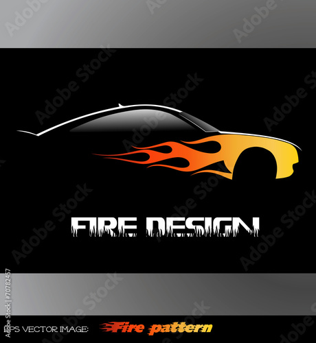 eps Vector image: Fire pattern