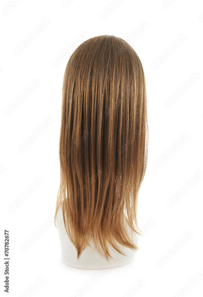 Naklejka premium Hair wig over the mannequin head