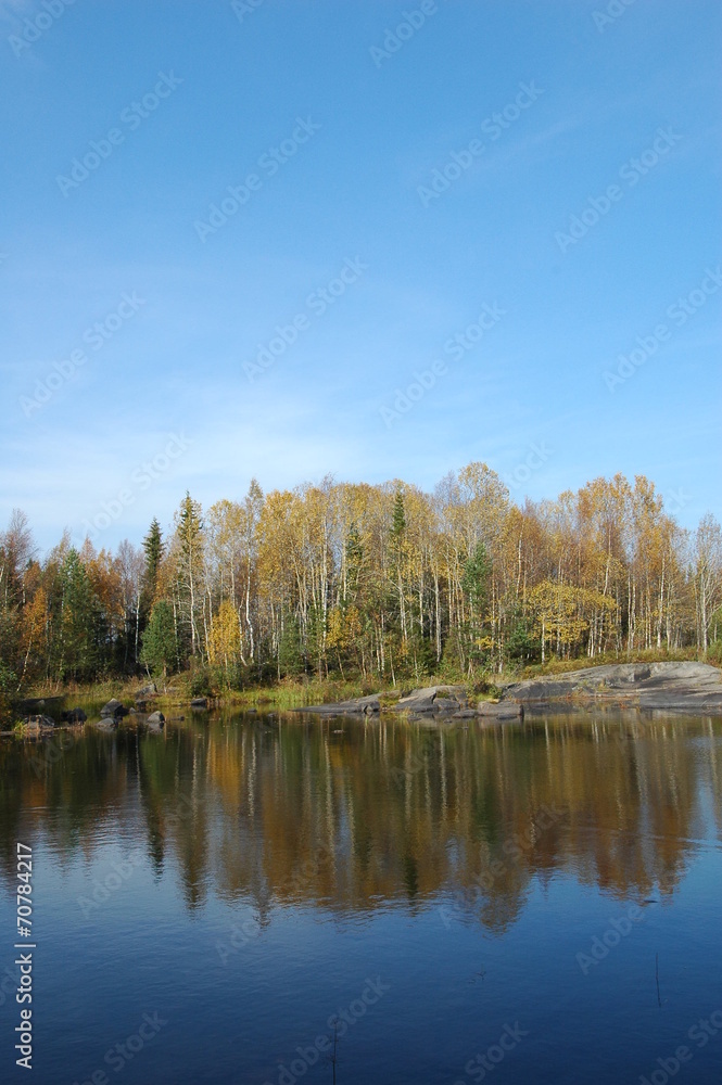 Autumn in Karelia, North of Russia