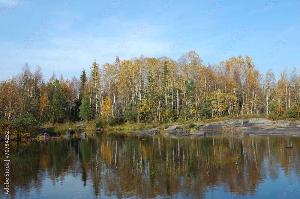 Autumn in Karelia, North of Russia