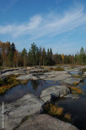 Autumn in Karelia, North of Russia