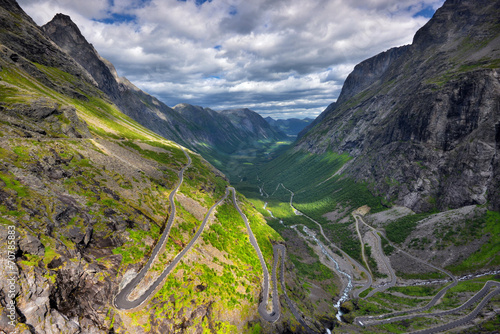 Norwegia , Droga Troli, krajobraz wiejski