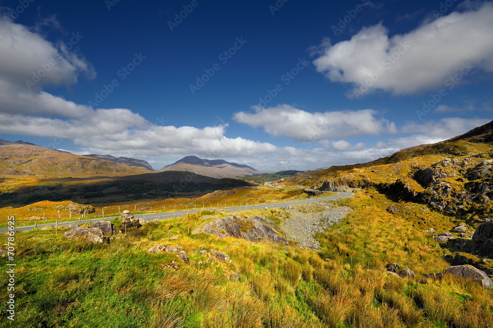 Irlandia,  Gap of Dunloe, krajobraz wiejski