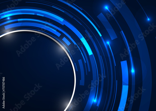 Abstract technology circles vector background