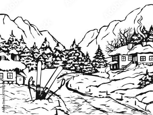 Winter town