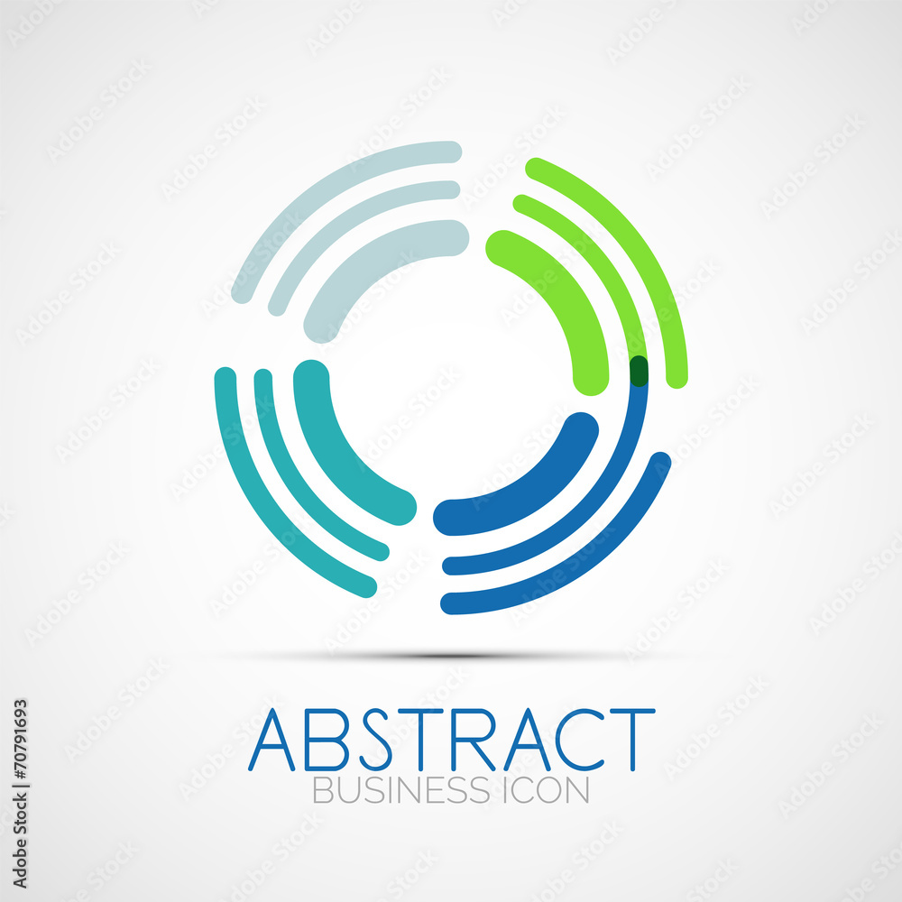 Line design loop logo Line design loop logo