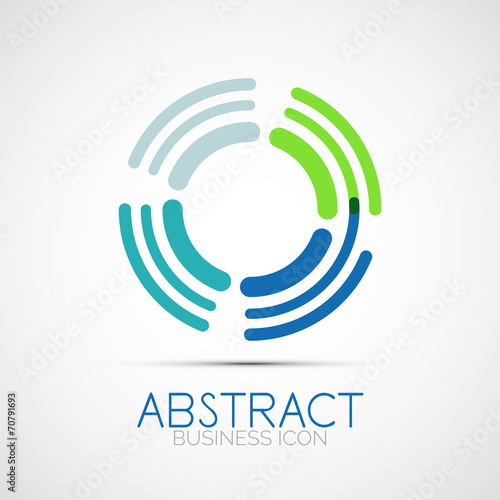 Line design loop logo