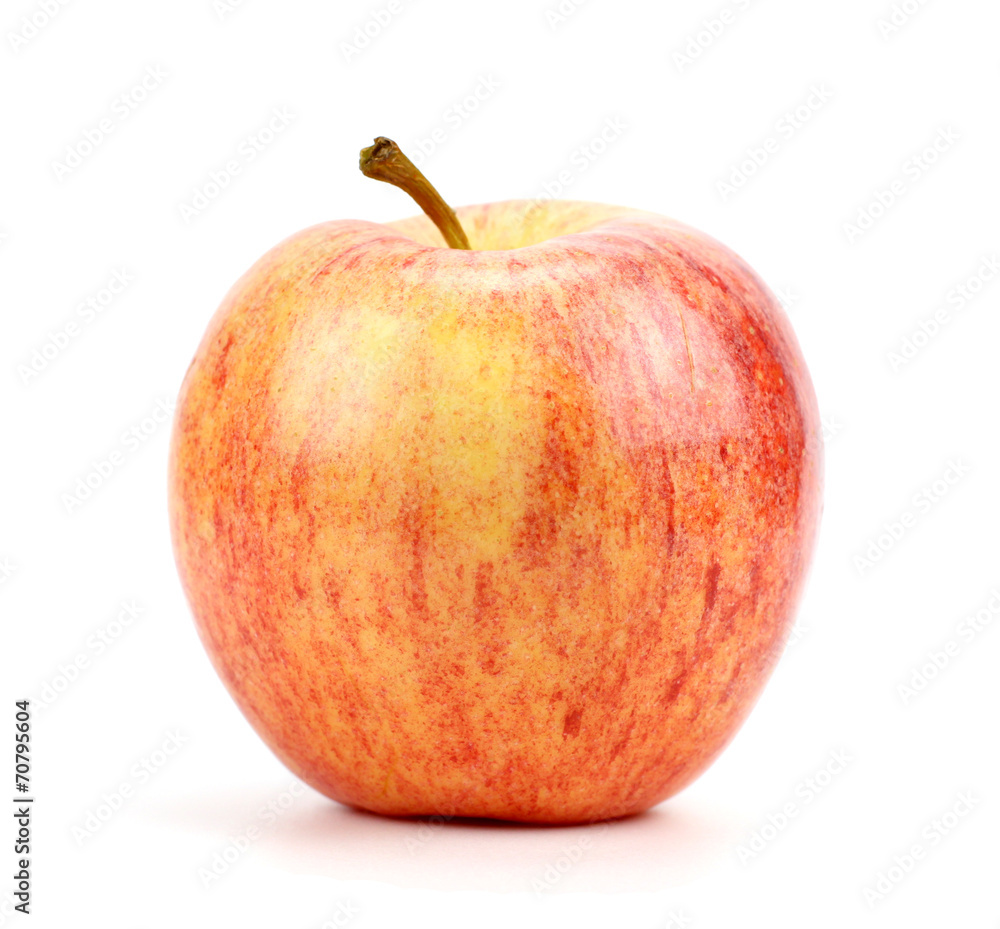 Ripe red apple. Isolated on a white background. Ripe red apple. Isolated on a white background.
