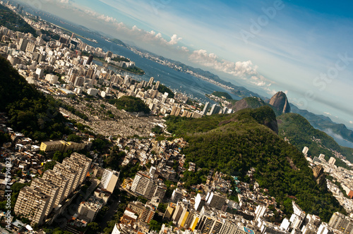 Cityscape of Rio de Janeiro Urban Areas and Hills photo