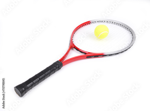 tennis racket isolated © anankkml