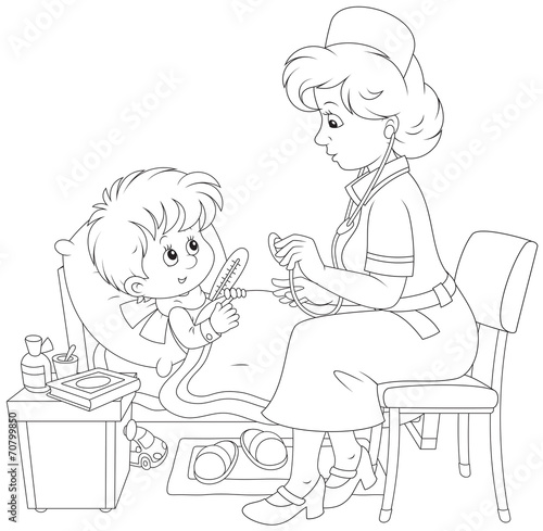 Doctor and little patient