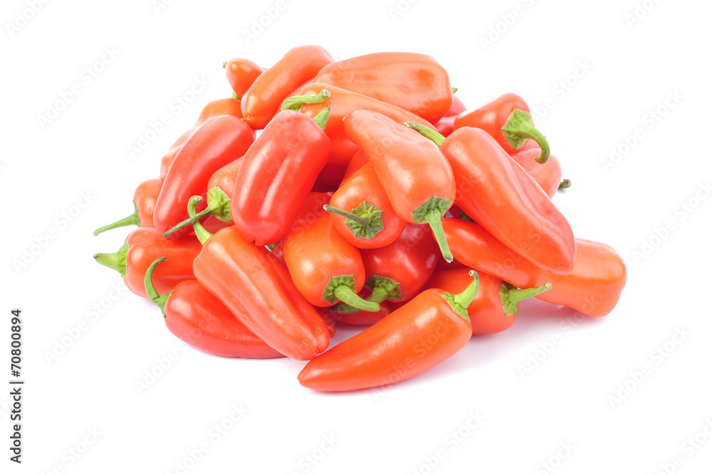 red paprika pepper isolated red paprika pepper isolated