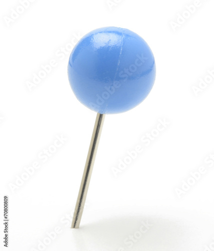 Pin con cabeza en forma de bola, azul photo