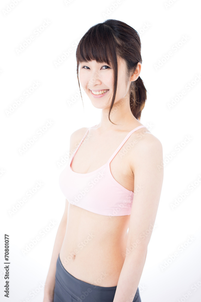 フィットネスウェアの女性 フィットネスウェアの女性
