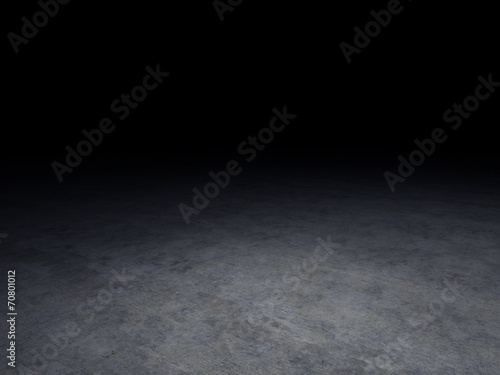 concrete floor with dark background