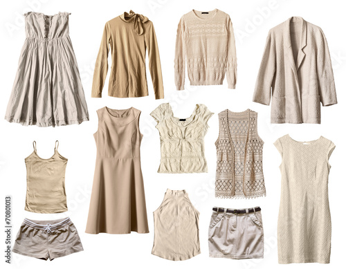 Beige clothes