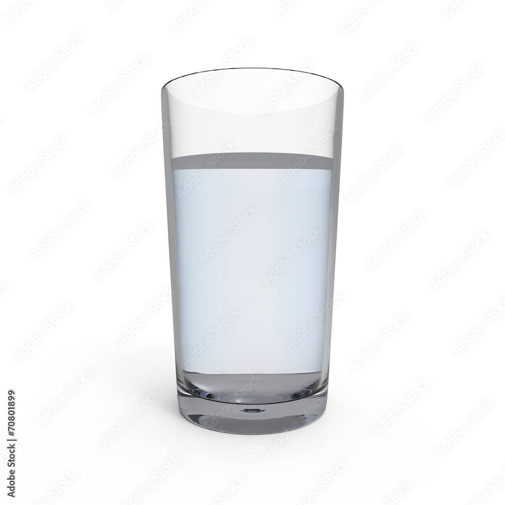 Glass of water isolated on white background. Glass of water isolated on white background.