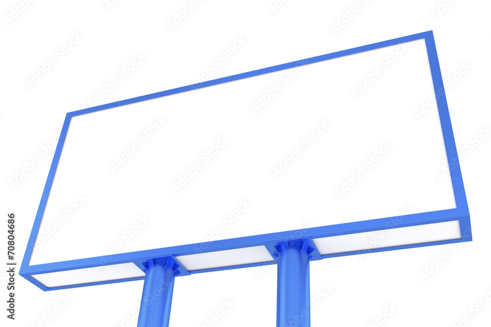 Fototapeta premium Blank billboard against white