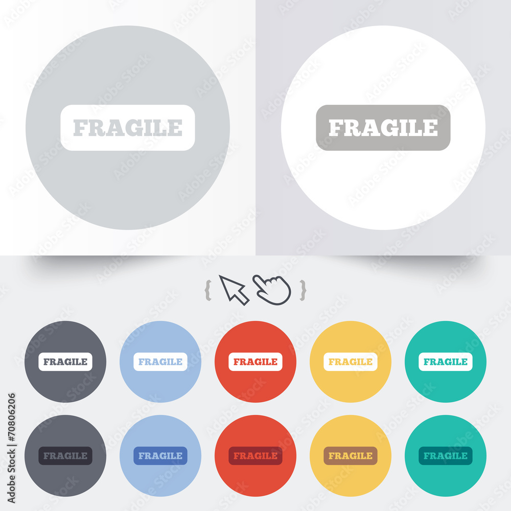 Fragile parcel icon. Package delivery symbol. Fragile parcel icon. Package delivery symbol.